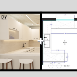 DiY 3d kitchen interior